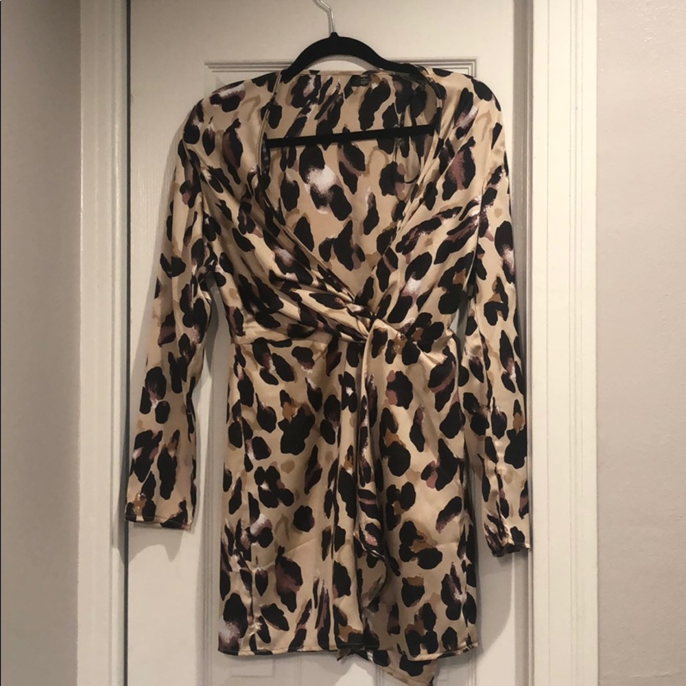 leopard cocktail dress from Nordstrom NEVER WORN